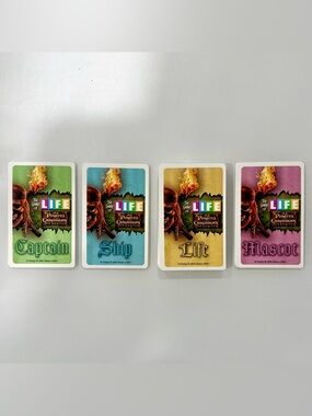 Game of Life Pirates Caribbean Replacement Part Full Set 60 Cards Captain Mascot
